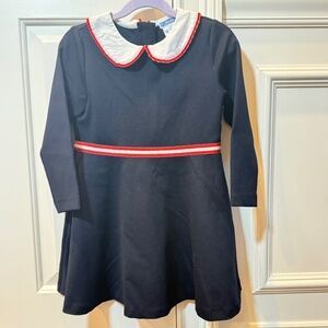 Girls Jacadi Navy Milano Knit Dress